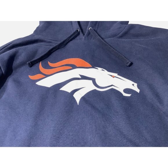 Denver Broncos Hooded Sweatshirt Size Large NFL Apparel Made In Honduras Pocket - Picture 4 of 11